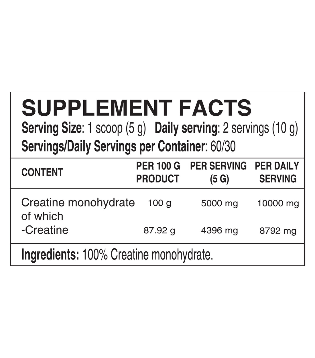 DY CREATINE MONOHYDRATE